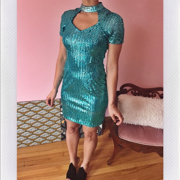 Vintage sequins party dress - Picture 2 of 3